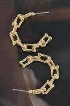Chain Hoop Earrings | Mixtshop LLC