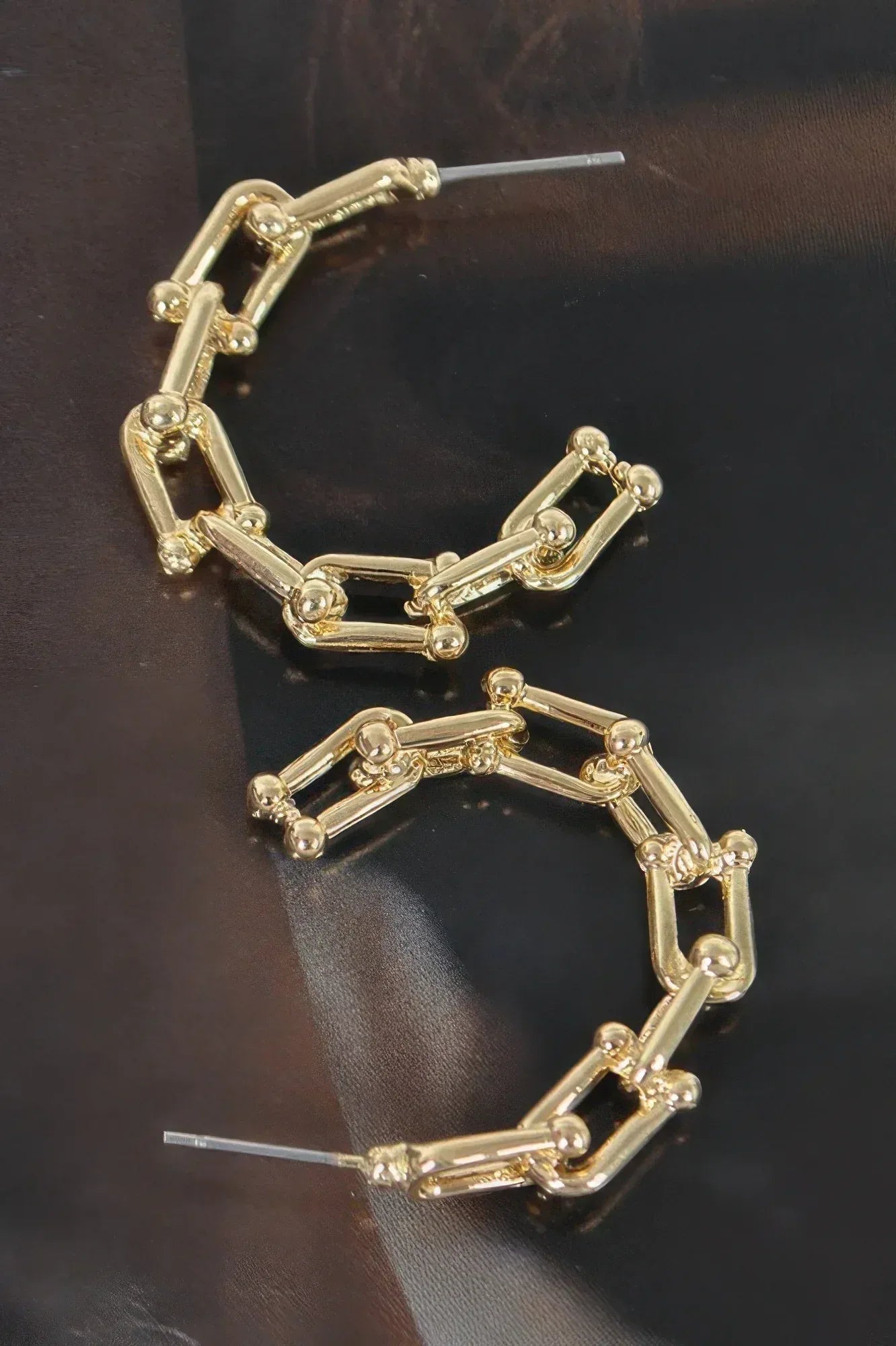 Chain Hoop Earrings | Mixtshop LLC