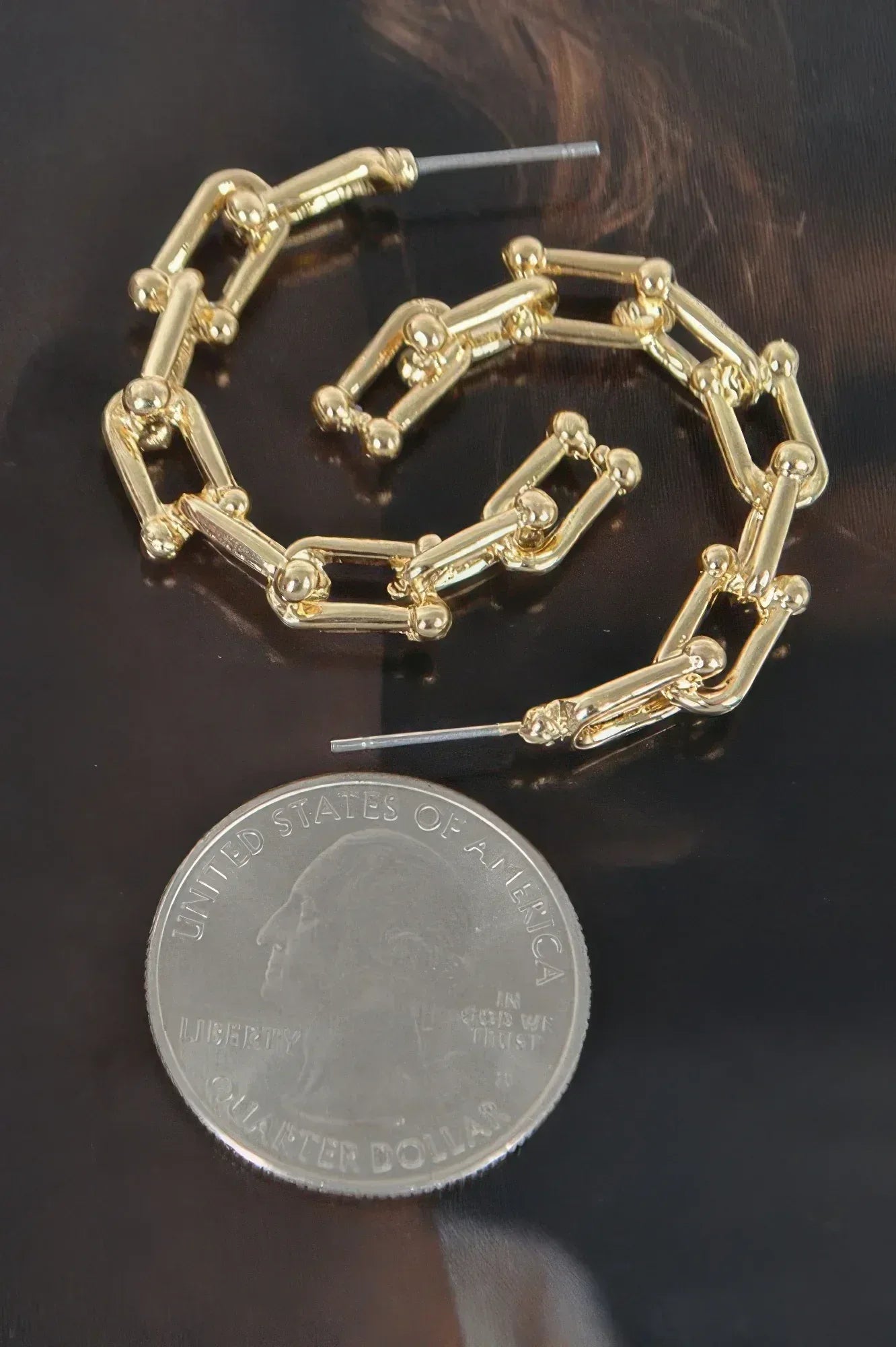 Chain Hoop Earrings | Mixtshop LLC