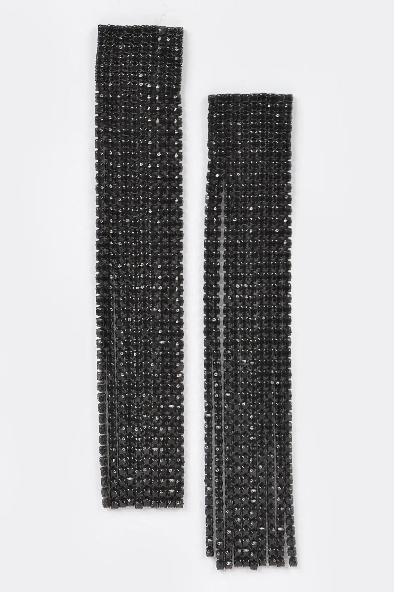 Rhinestone Curtain Drop Earrings | Mixtshop LLC Main image