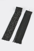 Rhinestone Curtain Drop Earrings | Mixtshop LLC