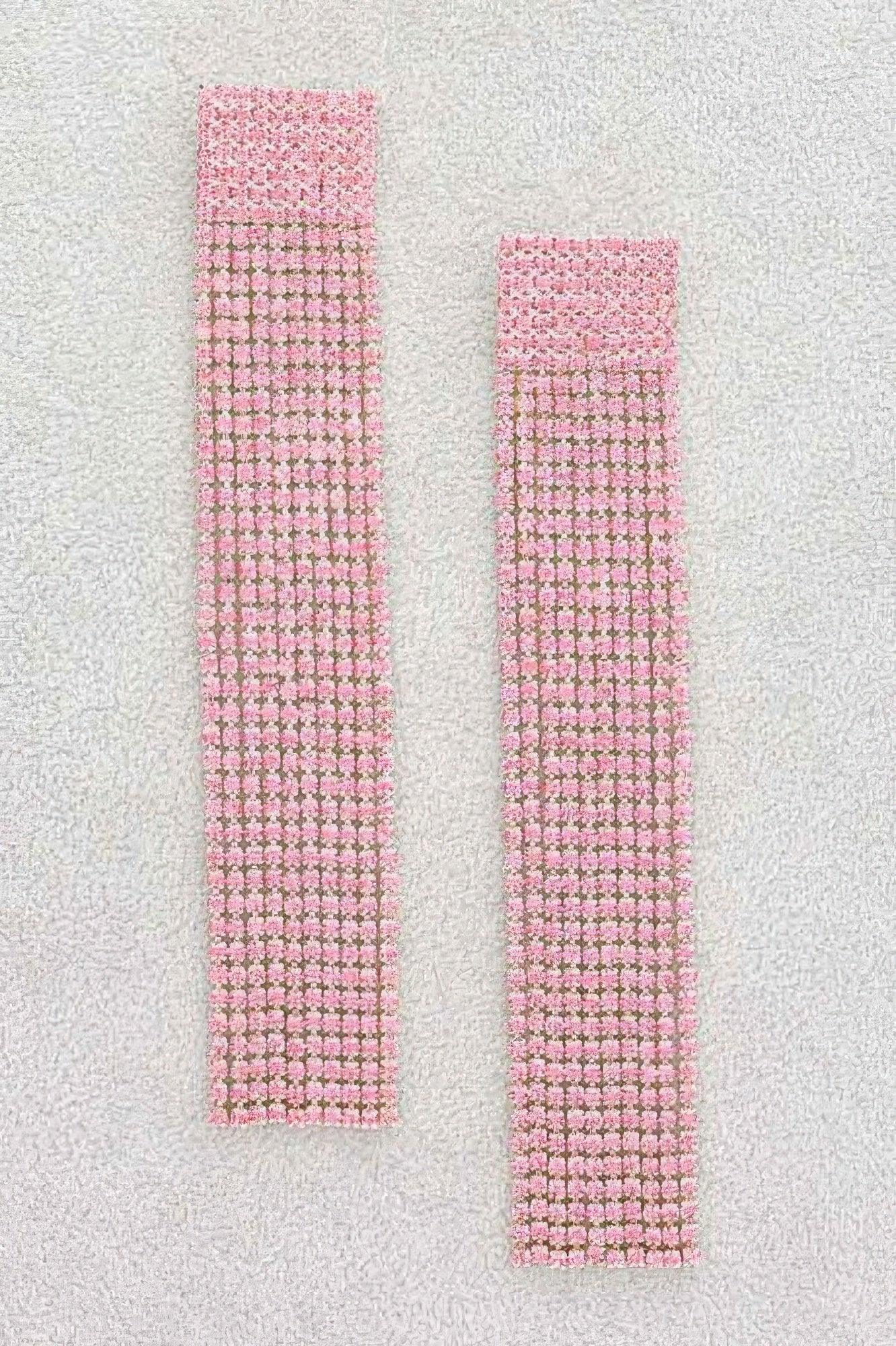 Rhinestone Curtain Drop Earrings | Mixtshop LLC
