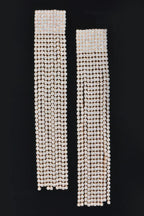 Rhinestone Curtain Drop Earrings | Mixtshop LLC