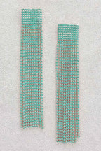 Rhinestone Curtain Drop Earrings | Mixtshop LLC