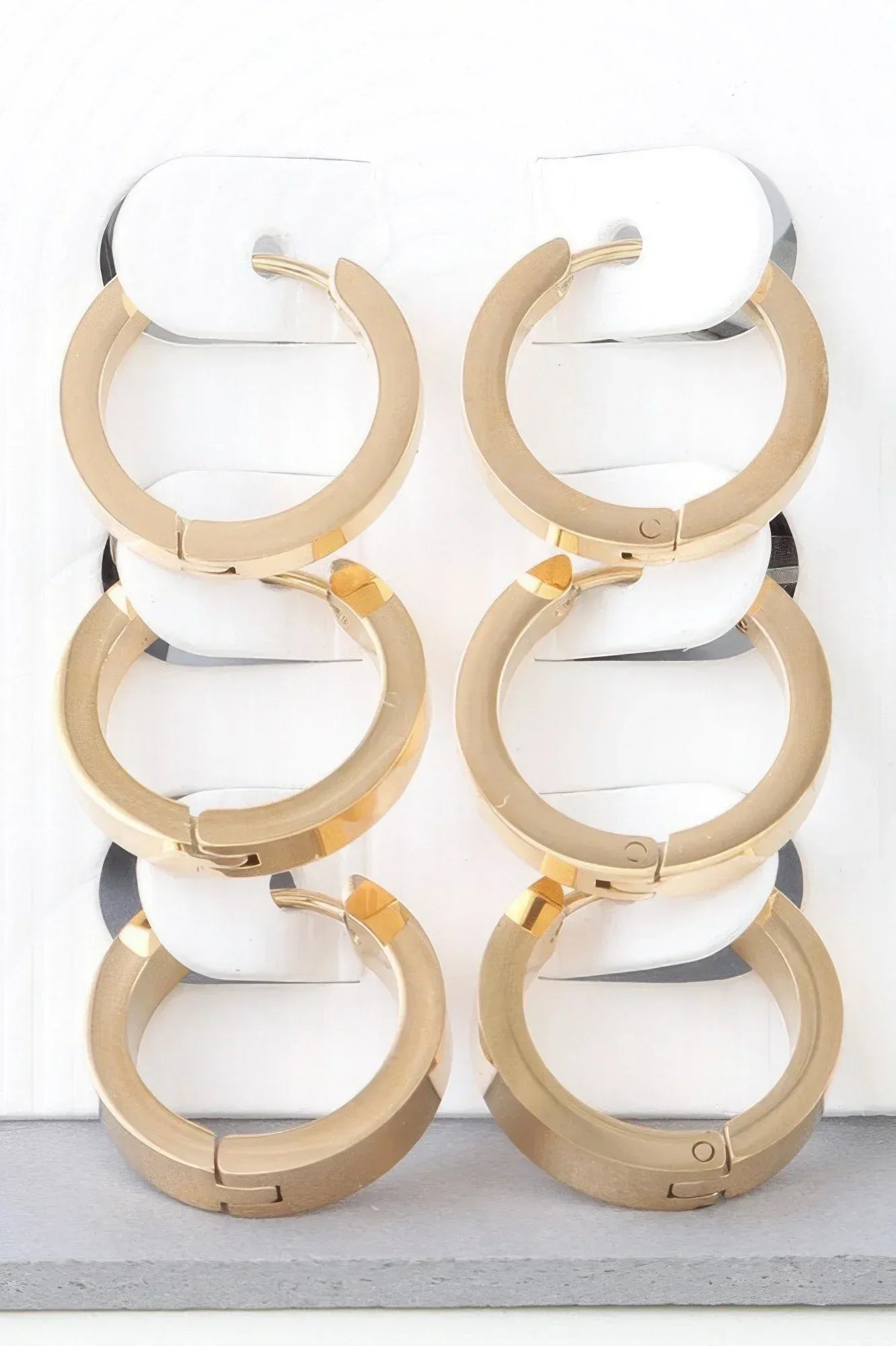 Triple Modern Hoop Earrings | Mixtshop LLC