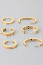 Triple Modern Hoop Earrings | Mixtshop LLC