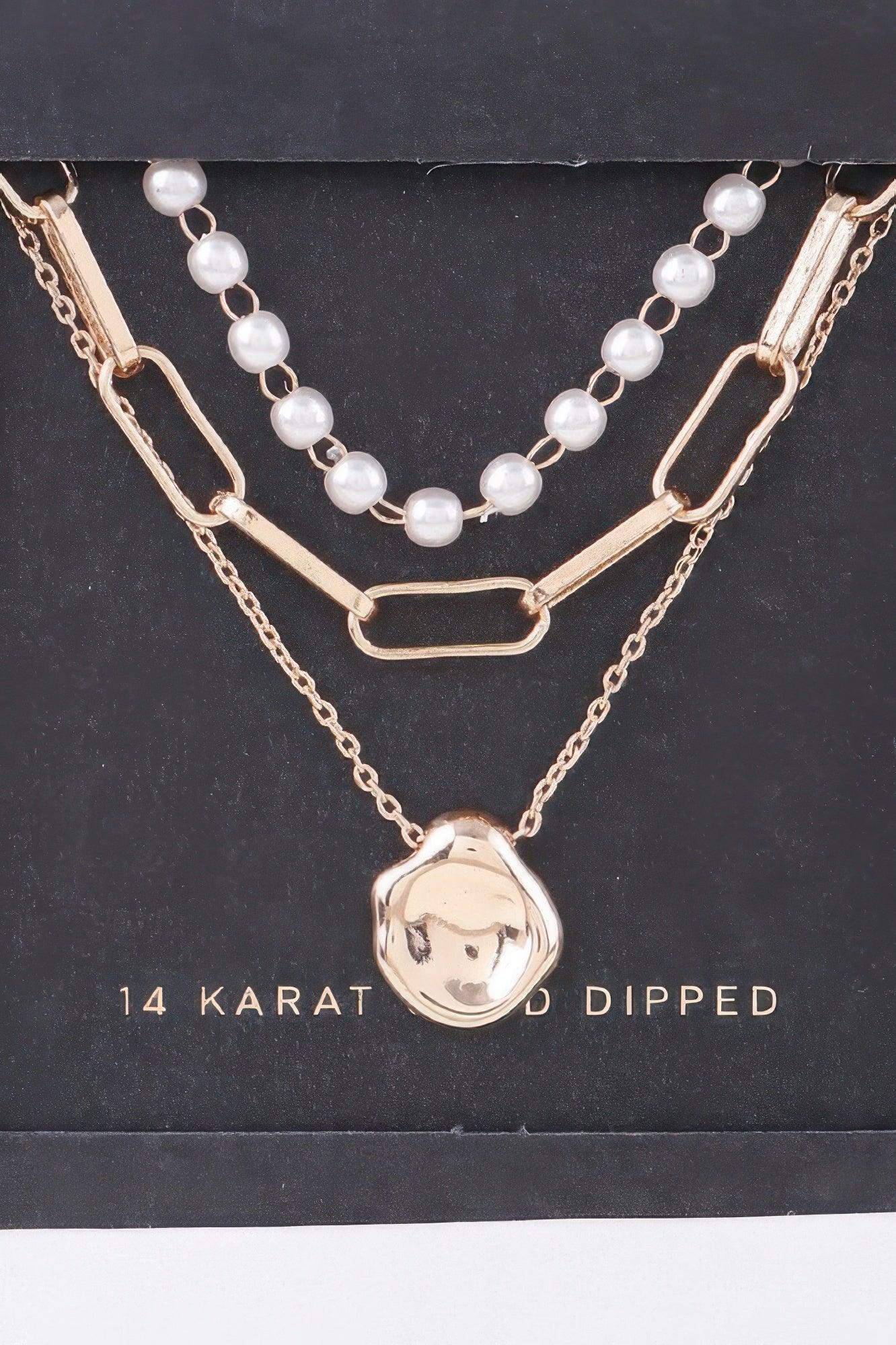 Multi Pendant Link Chain Necklace Secondary image