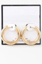 Shiny Modern Hoop Earrings | Mixtshop LLC