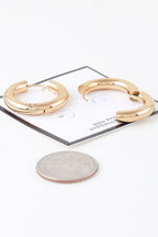 Shiny Modern Hoop Earrings | Mixtshop LLC