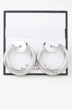 Shiny Modern Hoop Earrings | Mixtshop LLC