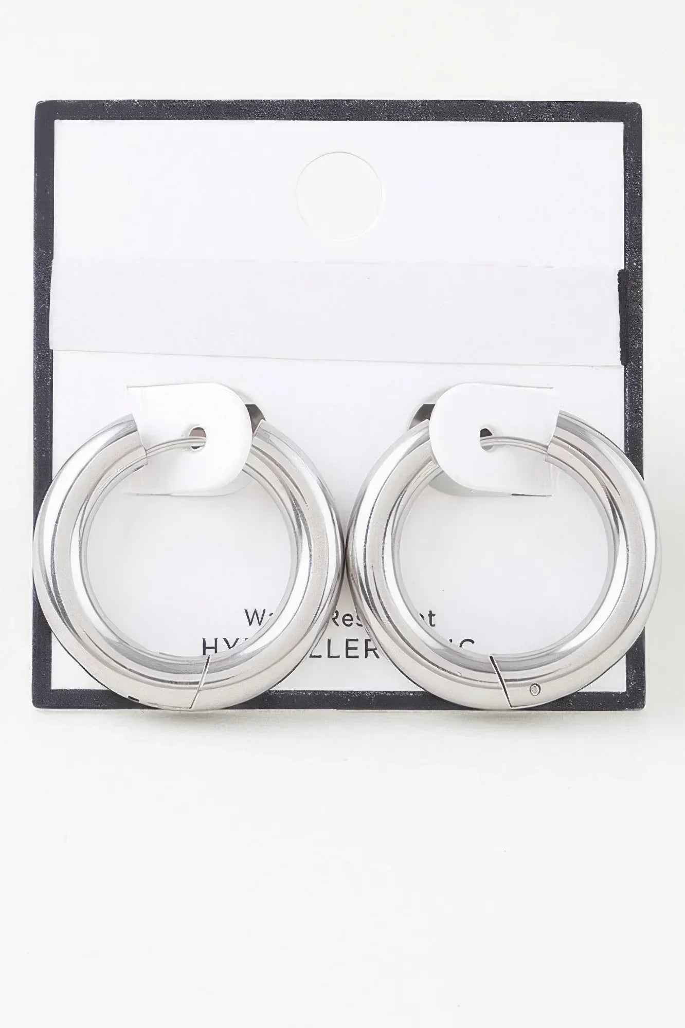 Shiny Modern Hoop Earrings | Mixtshop LLC