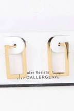 Delicate Frame Hoop Earrings | Mixtshop LLC