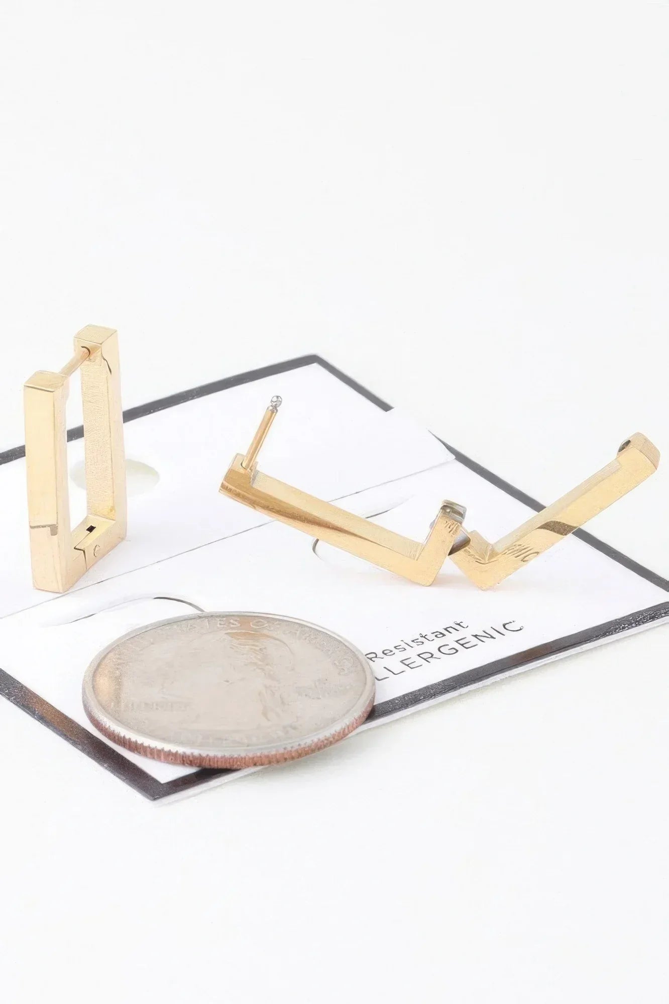Delicate Frame Hoop Earrings | Mixtshop LLC