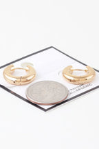 Shiny Water Resistant Hoop Earrings | Mixtshop LLC