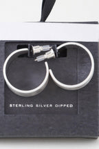 Crosshatched Wide Hoop Earrings | Mixtshop LLC