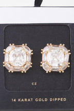 Double Cubic Rhinestone Stud Earrings | Mixtshop LLC