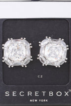 Double Cubic Rhinestone Stud Earrings | Mixtshop LLC