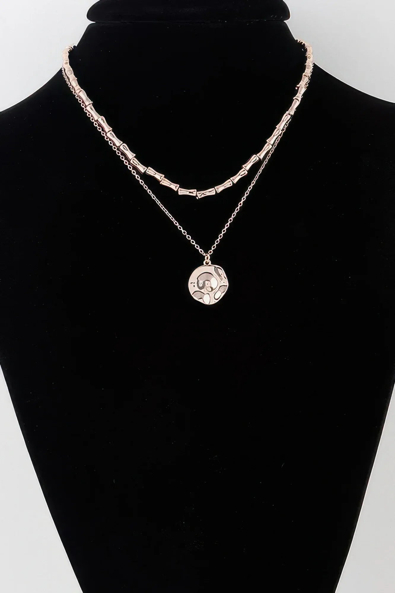 Hammered Plate Chain Necklace | Mixtshop LLC Main image