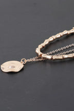 Hammered Plate Chain Necklace | Mixtshop LLC
