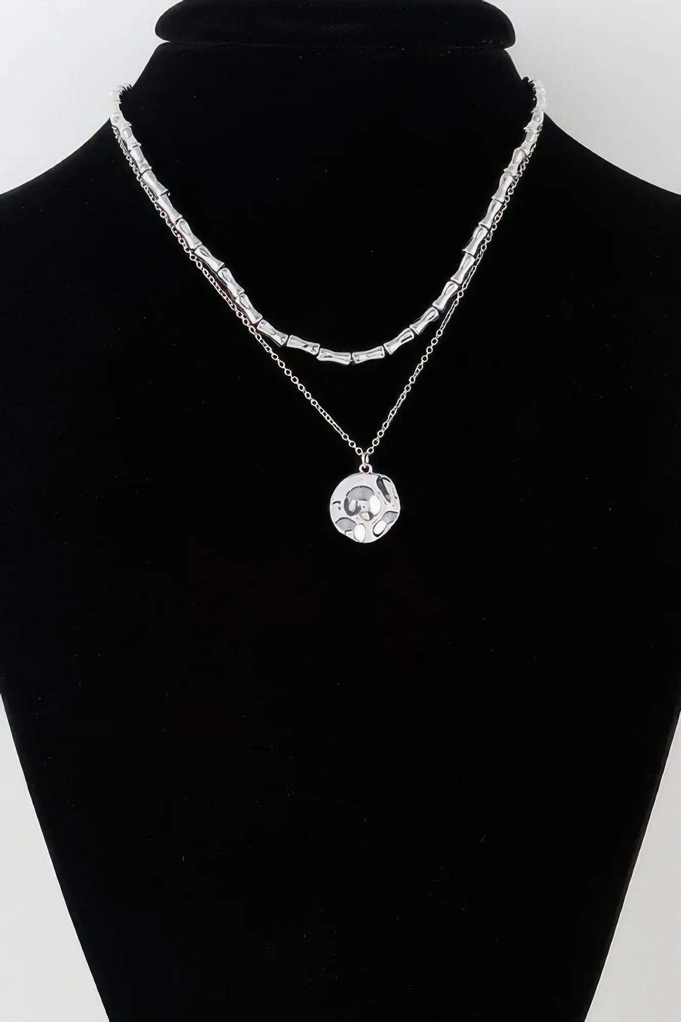 Hammered Plate Chain Necklace | Mixtshop LLC