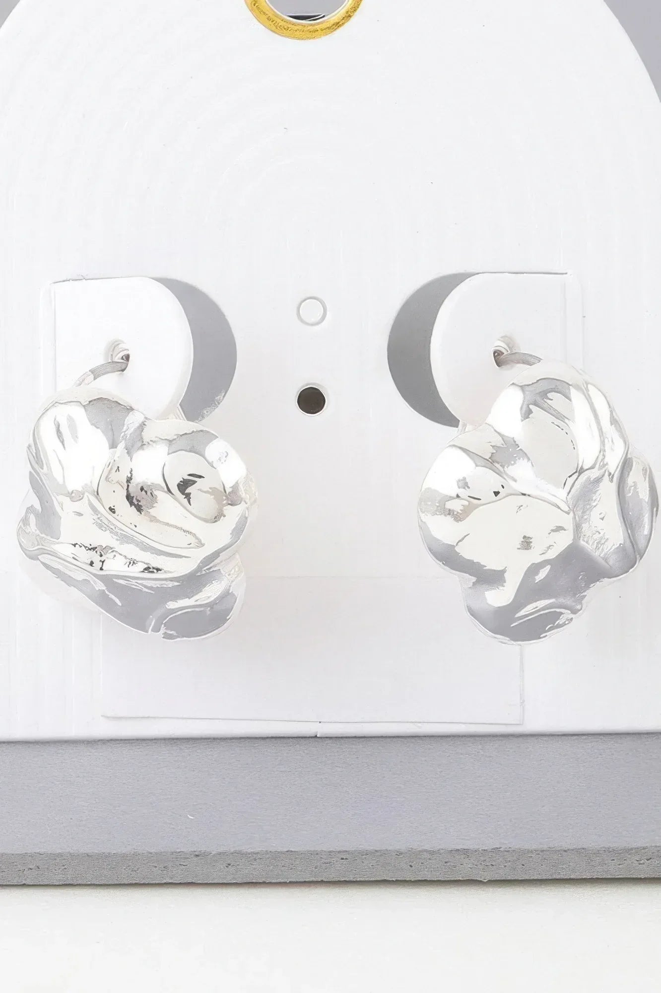 Hammered Clover Stud Earrings | Mixtshop LLC