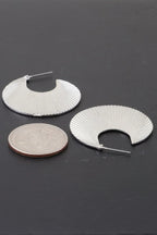 Flared Clam Shell Hoop Earrings | Mixtshop LLC
