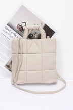 Quilted Faux Leather Padded Tote Bag | Mixtshop LLC