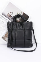 Quilted Faux Leather Padded Tote Bag | Mixtshop LLC