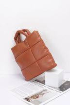 Quilted Faux Leather Padded Tote Bag | Mixtshop LLC