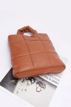 Quilted Faux Leather Padded Tote Bag | Mixtshop LLC