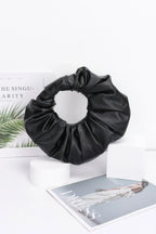Faux Leather Pleated Handle Clutch | Mixtshop LLC