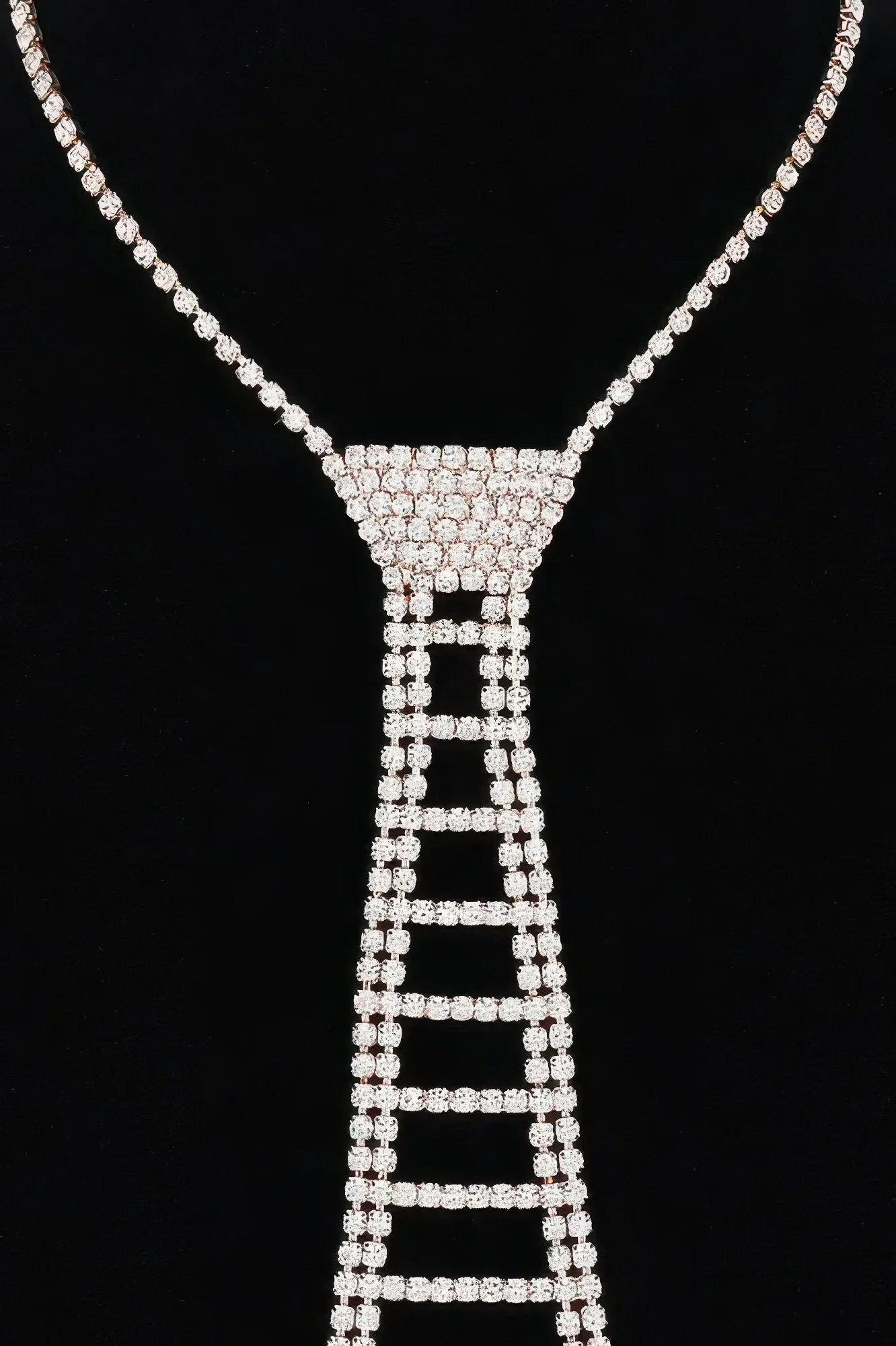 Rhinestone Necktie Necklace | Mixtshop LLC