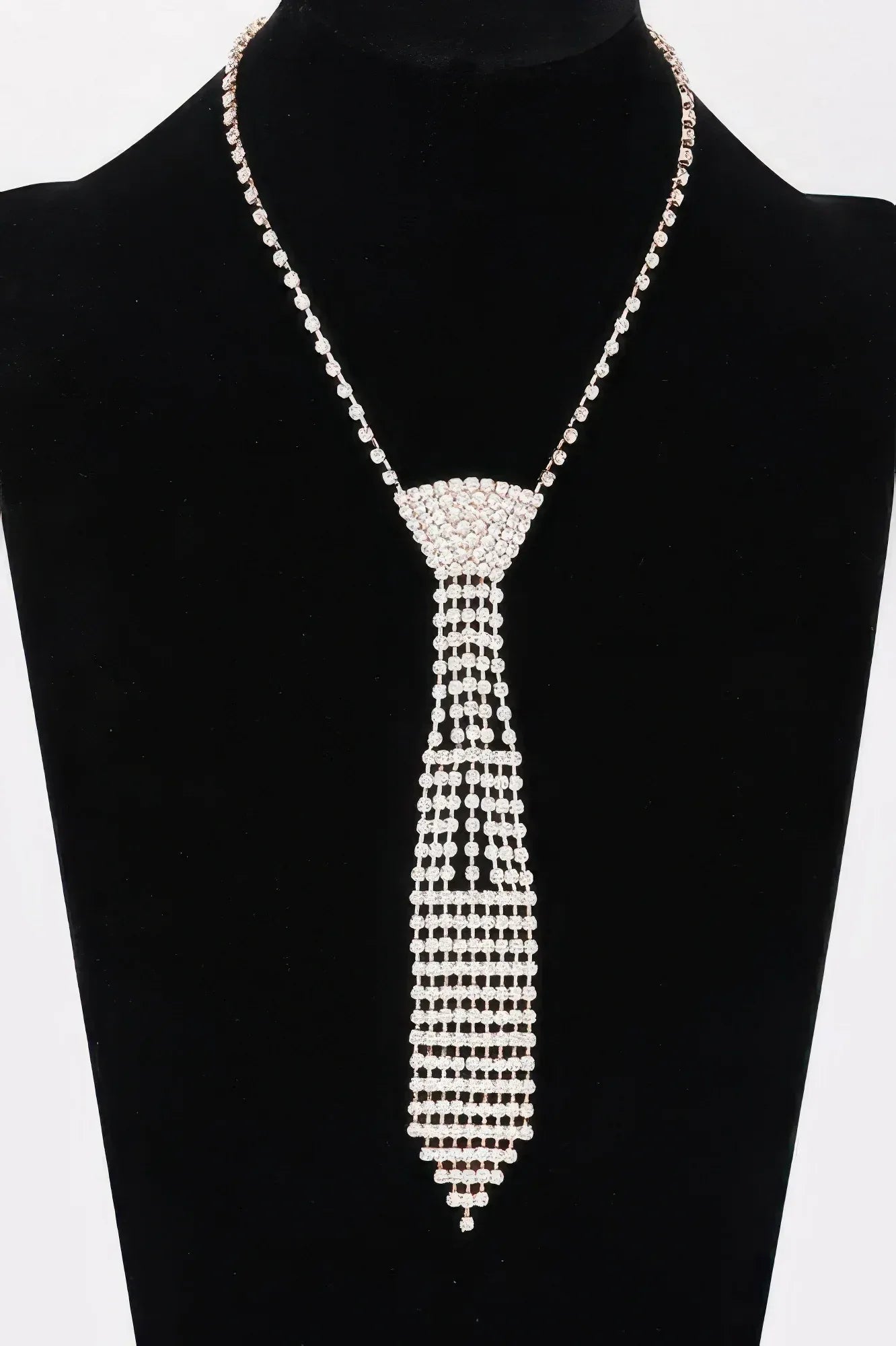 Rhinestone Necktie Necklace | Mixtshop LLC Main image