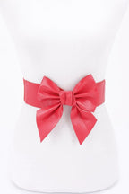 Faux Leather Ribbon Elastic Belt | Mixtshop LLC