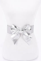 Faux Leather Ribbon Elastic Belt | Mixtshop LLC