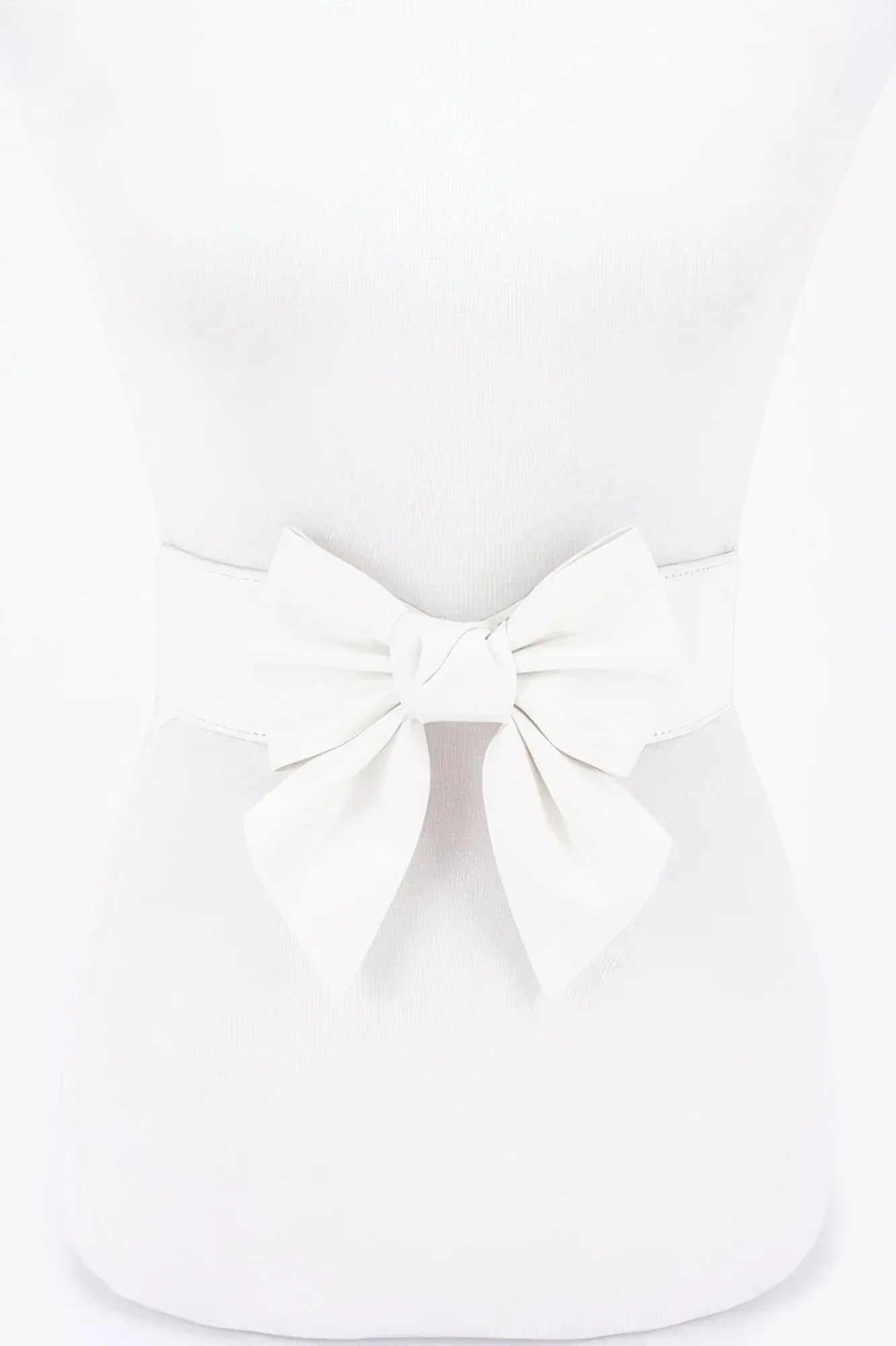 Faux Leather Ribbon Elastic Belt | Mixtshop LLC
