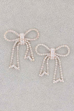 Rhinestone Ribbon Earring | Mixtshop LLC