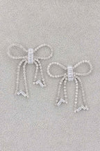 Rhinestone Ribbon Earring | Mixtshop LLC