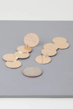 Modern Hammered Disk Drop Earrings | Mixtshop LLC