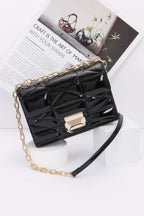Embossed Enamel Flap Crossbody Clutch | Mixtshop LLC