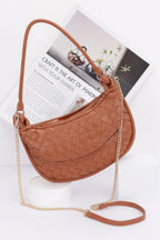 Faux Leather Braided Double Hobo Bag | Mixtshop LLC