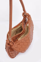 Faux Leather Braided Double Hobo Bag | Mixtshop LLC