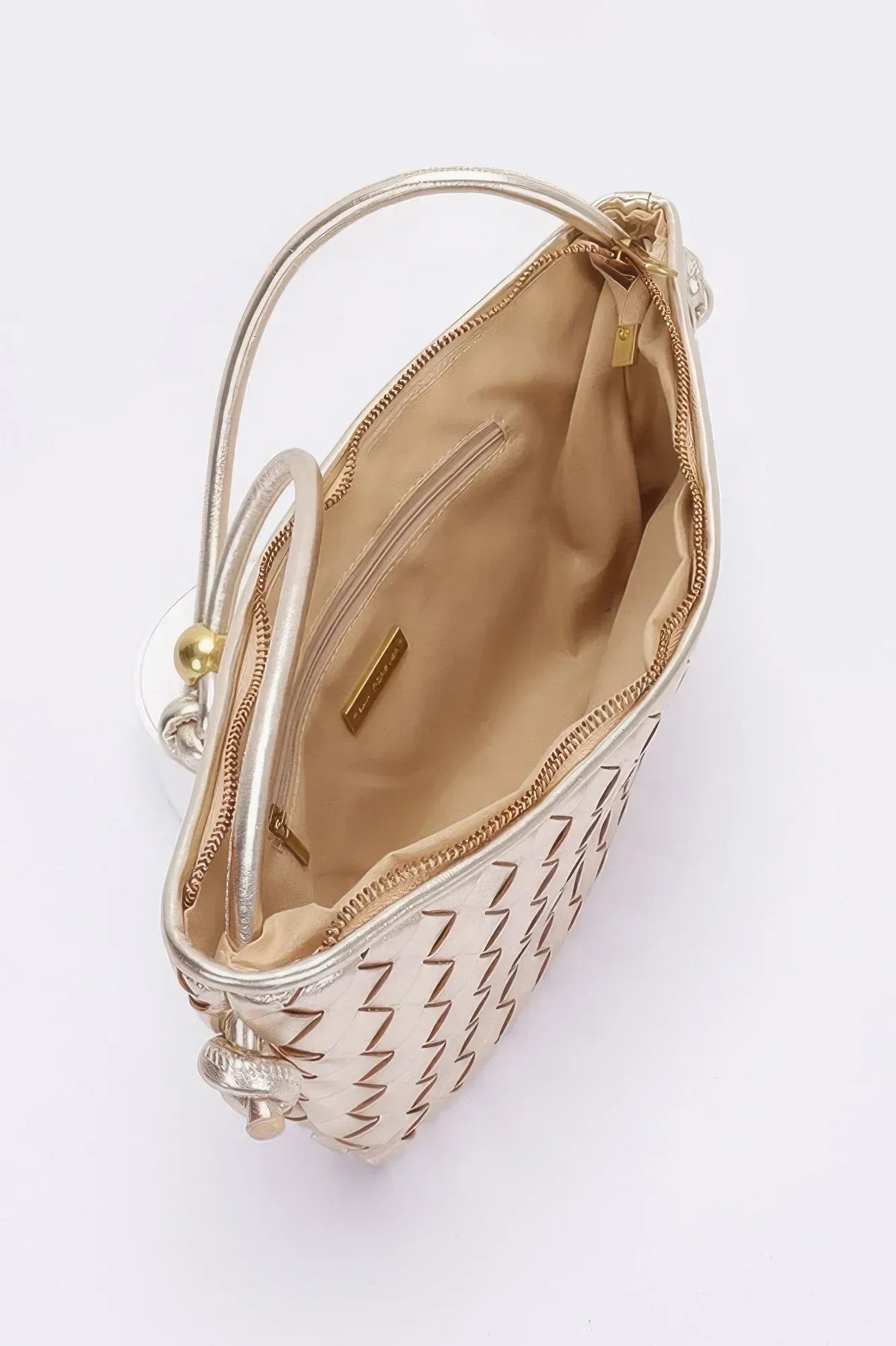 Faux Leather Braided Wrist And Shoulder Bag | Mixtshop LLC