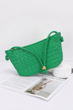 Faux Leather Braided Wrist And Shoulder Bag | Mixtshop LLC