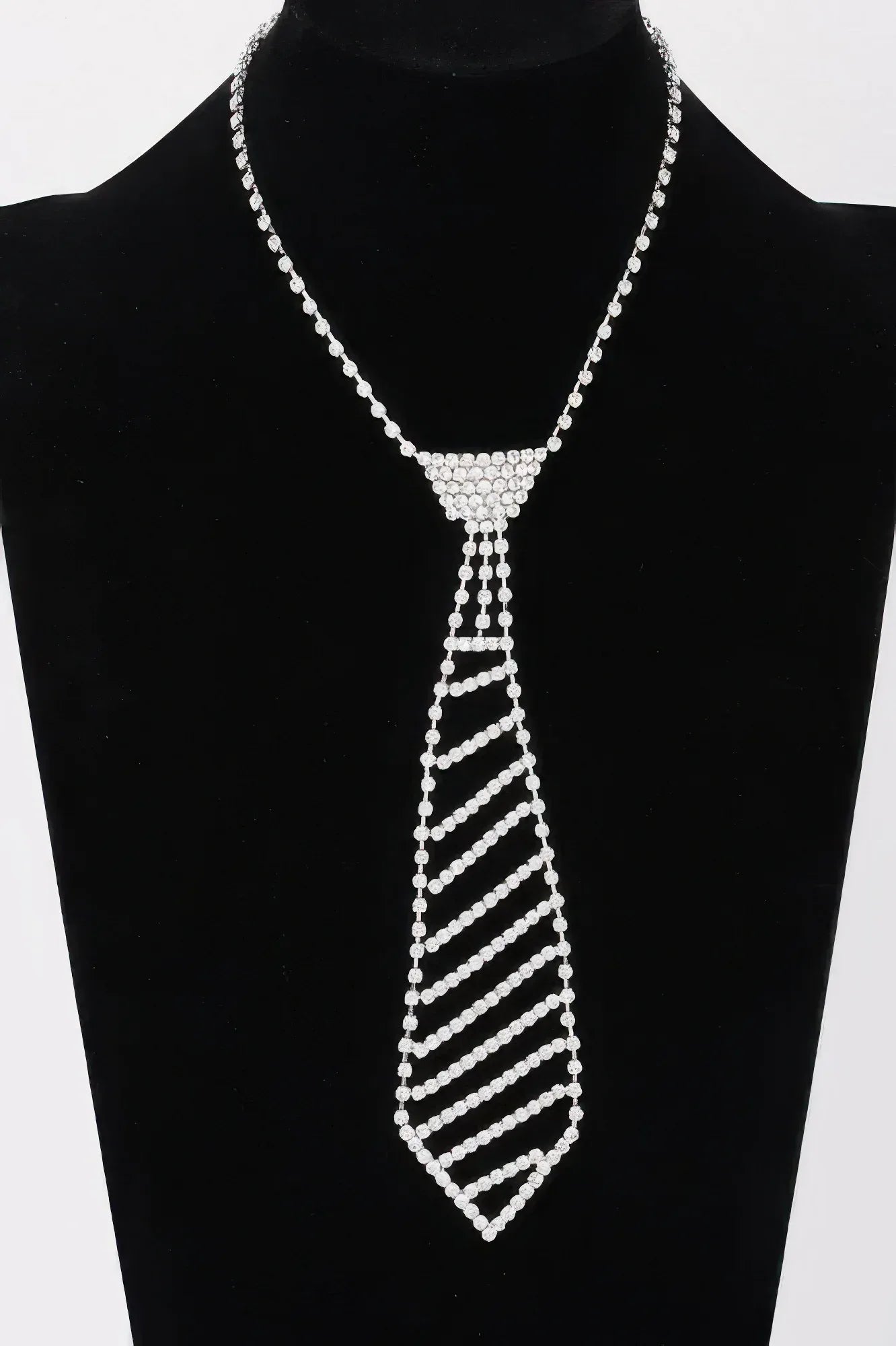 Rhinestone Necktie Necklace | Mixtshop LLC Main image