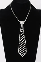 Rhinestone Necktie Necklace | Mixtshop LLC