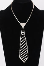 Rhinestone Necktie Necklace | Mixtshop LLC