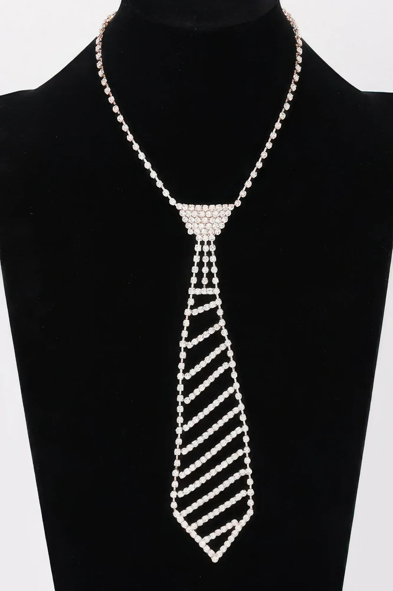 Rhinestone Necktie Necklace | Mixtshop LLC