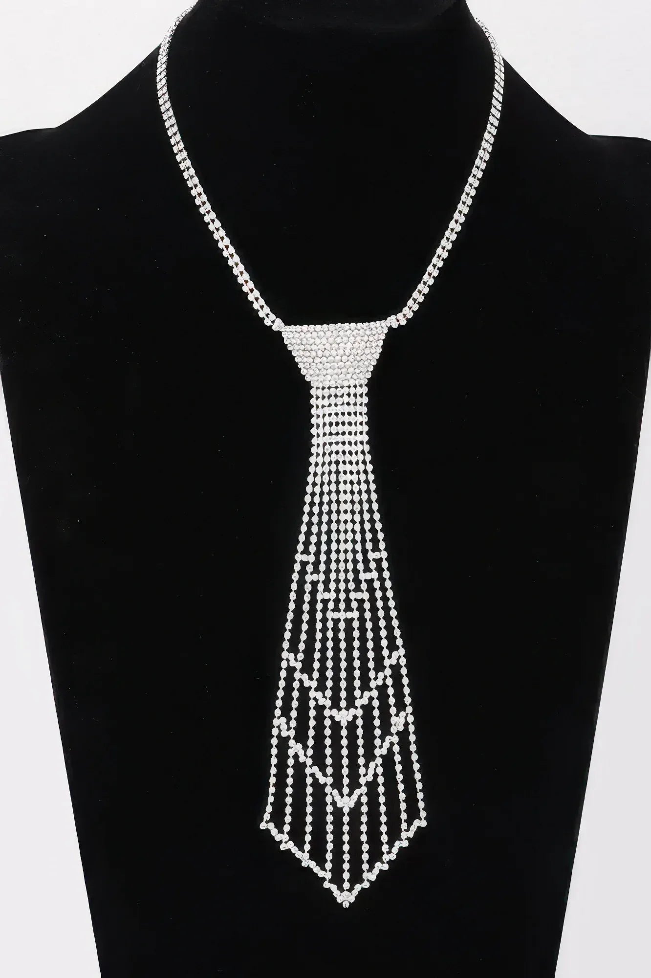 Rhinestone Necktie Necklace | Mixtshop LLC Main image