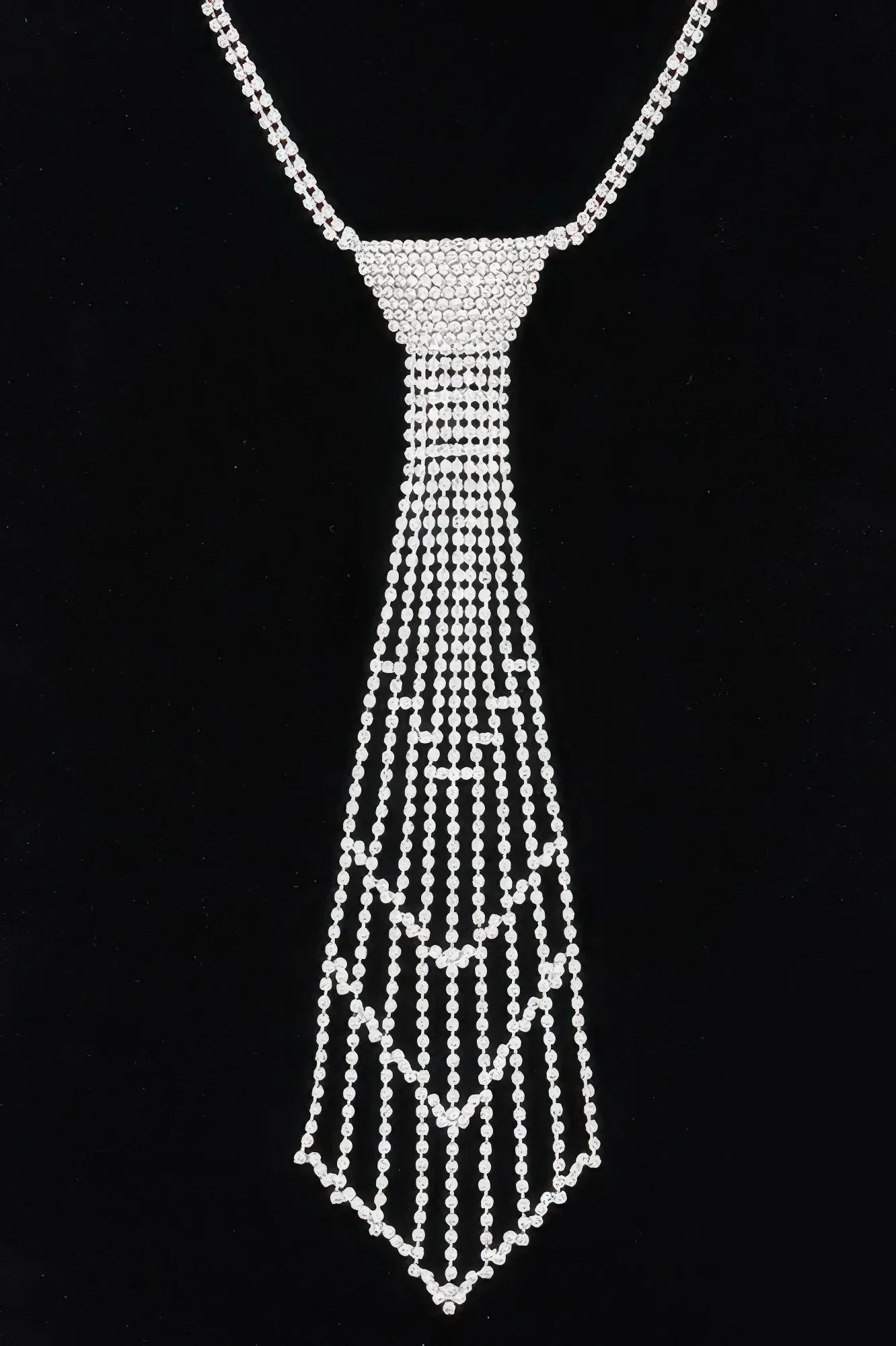 Rhinestone Necktie Necklace Secondary image